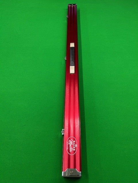 Baize Master 3/4 Length PRO LINE Aluminium Metal Ends Case (RED)