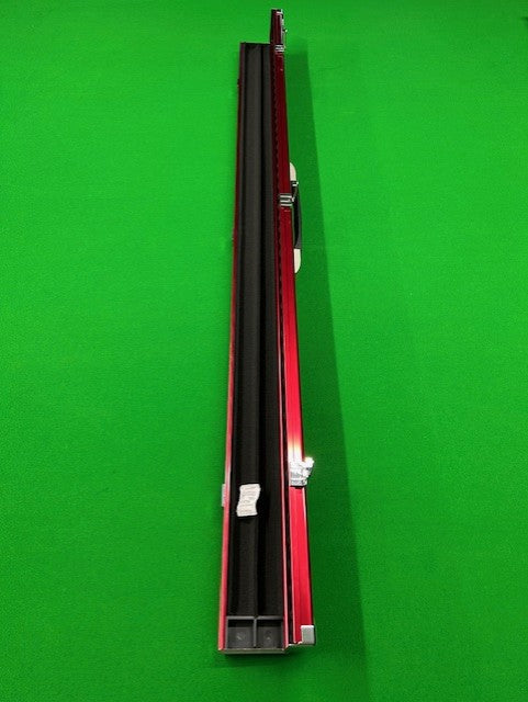 Baize Master 3/4 Length PRO LINE Aluminium Metal Ends Case (RED)