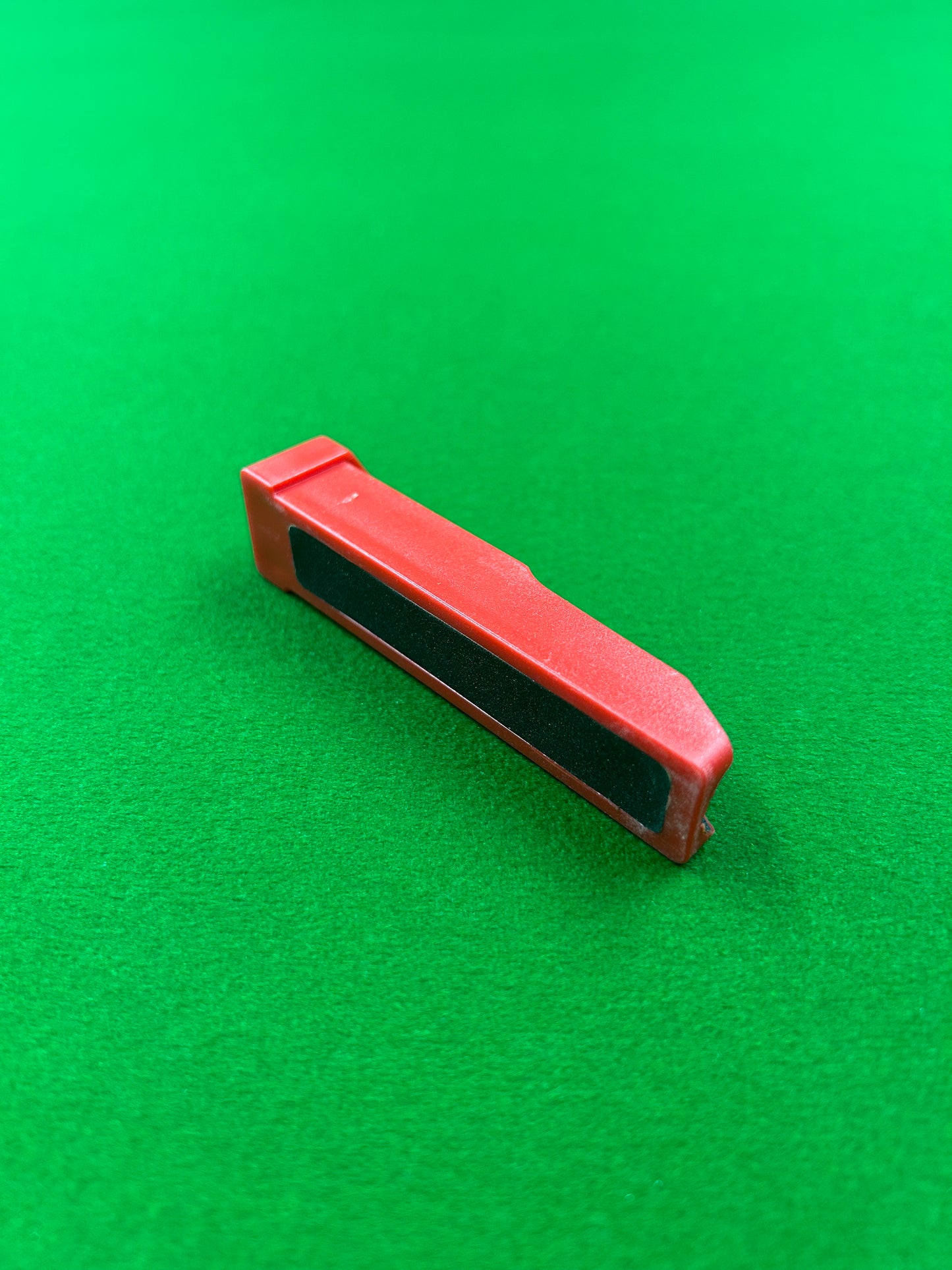 Red Plastic Supafile Cue Tip Shaper, Sander, Front And back Sandpapered
