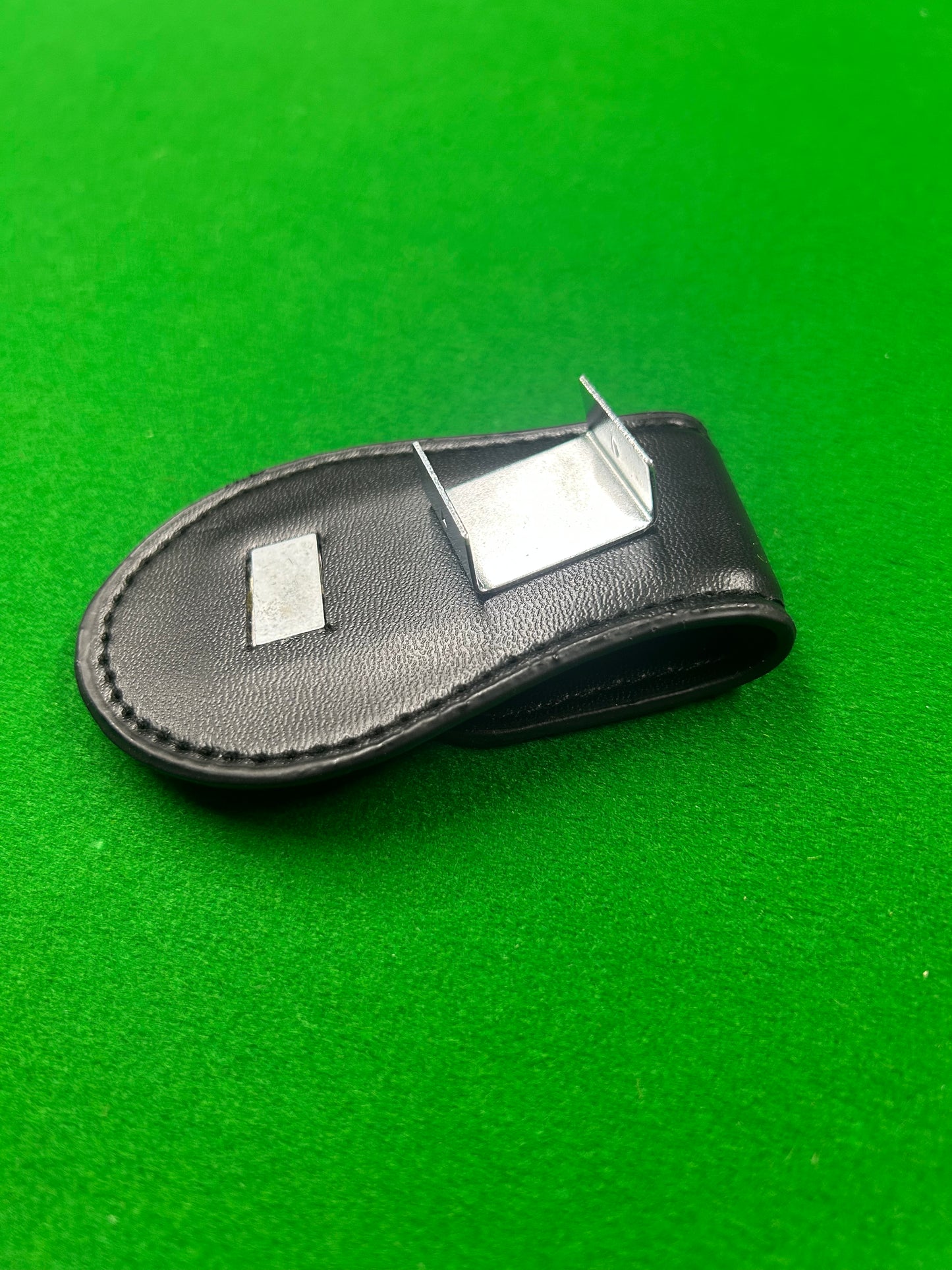 Leather Belt Clip w/Steel Metal Bracket Magnetic Chalk Holder