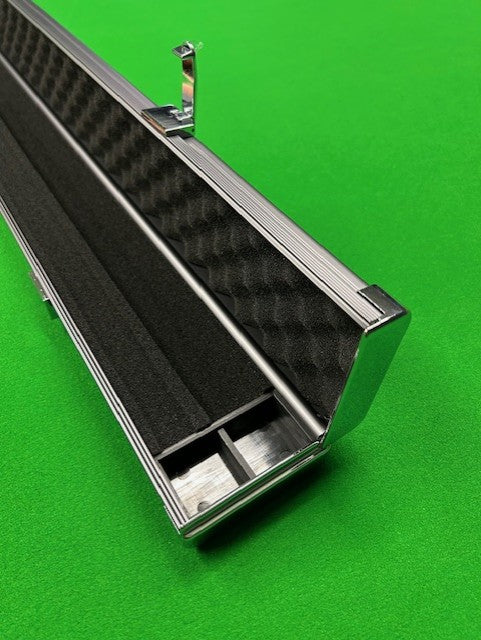 Plain Aluminium 2 Slot One Piece Cue Case (GREY)