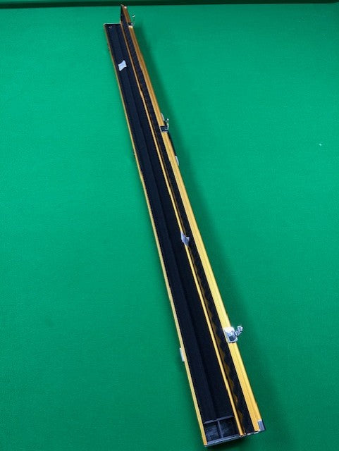 Plain Aluminium 2 Slot One Piece Cue Case (GOLD)