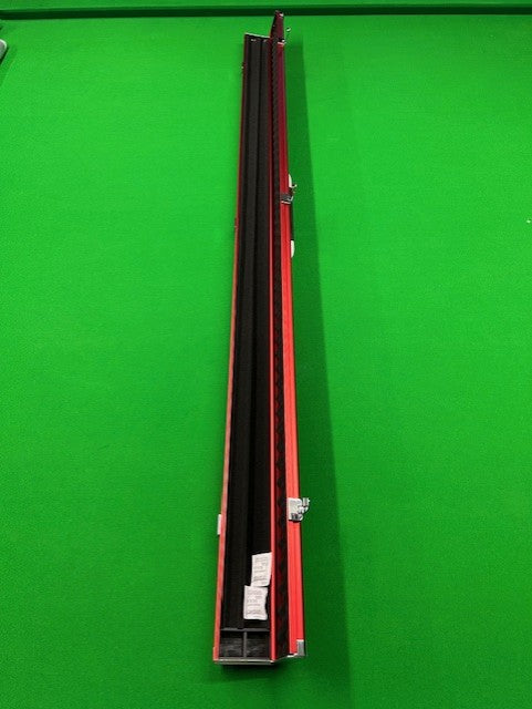 Plain Aluminium 2 Slot One Piece Cue Case (RED)