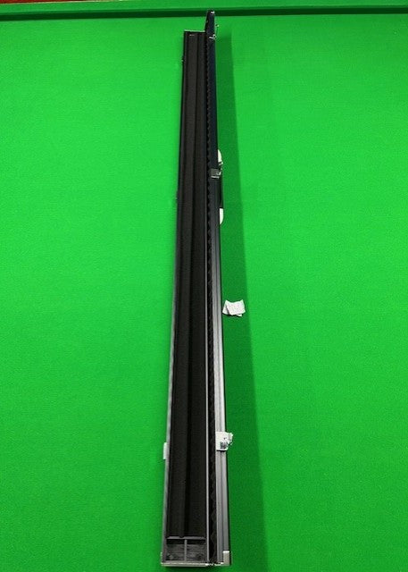 Plain Aluminium 2 Slot One Piece Cue Case (BLACK)