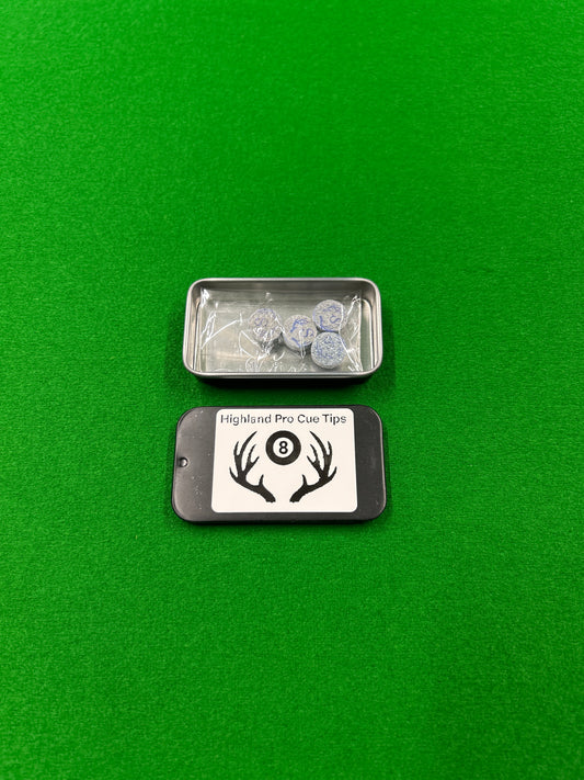 Highland Pro Cue Tips (8 BALL SOFT X4 TIPS)