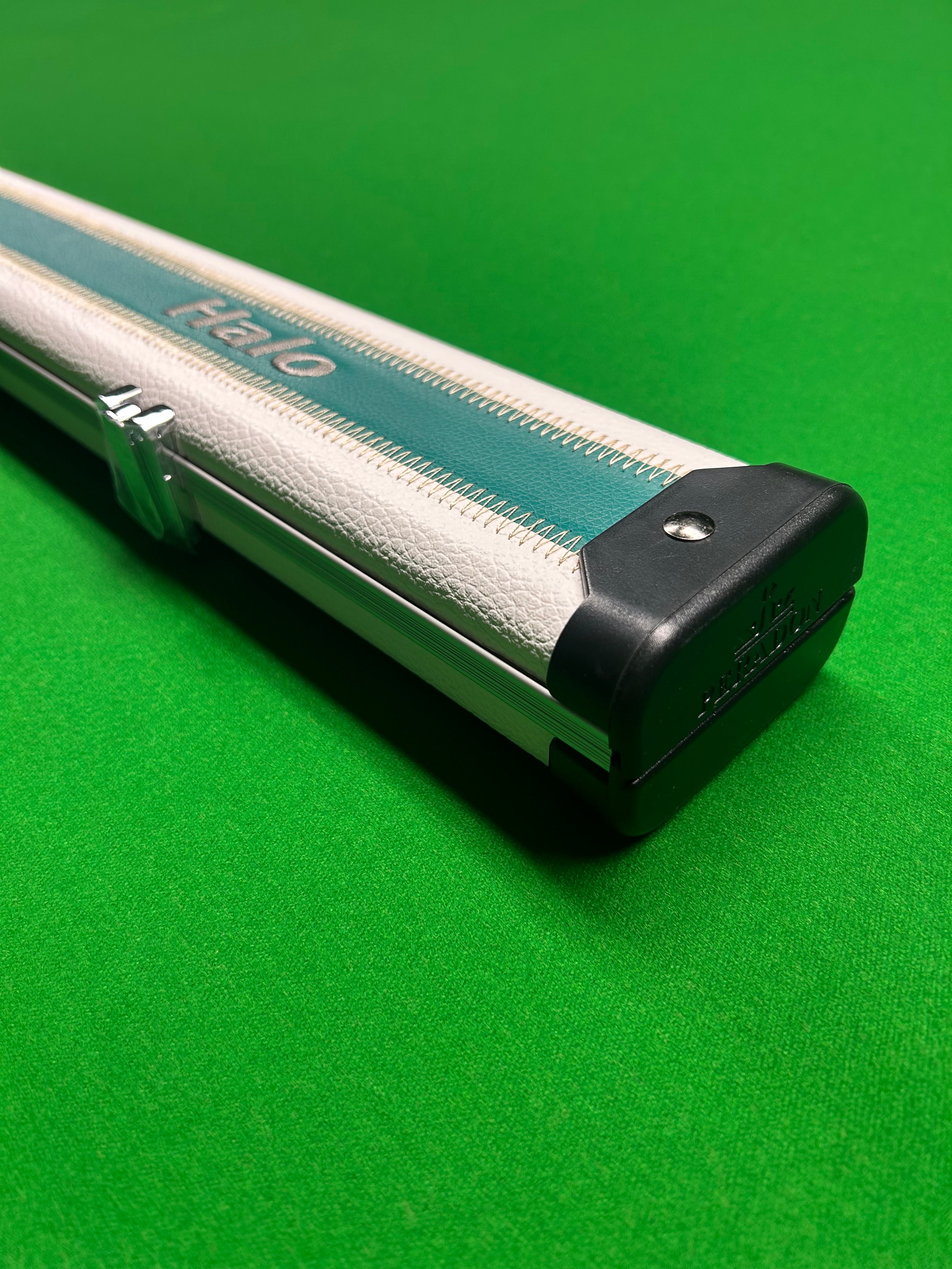 Peradon Halo Wide 2 Slot One Piece Limited Edition Cue Case - Teal & White