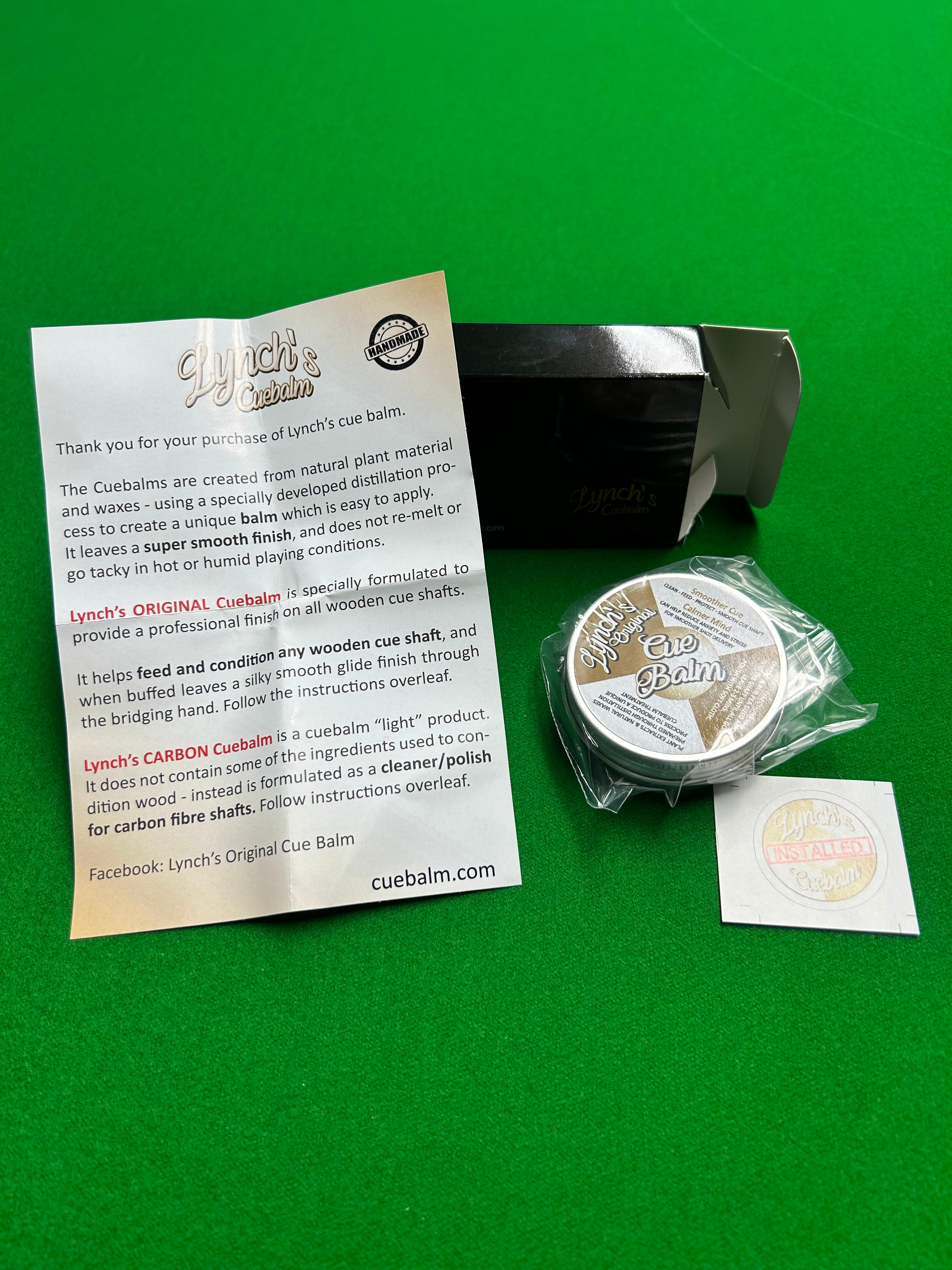 Lynch’s Original Cue Balm 20ml Tin