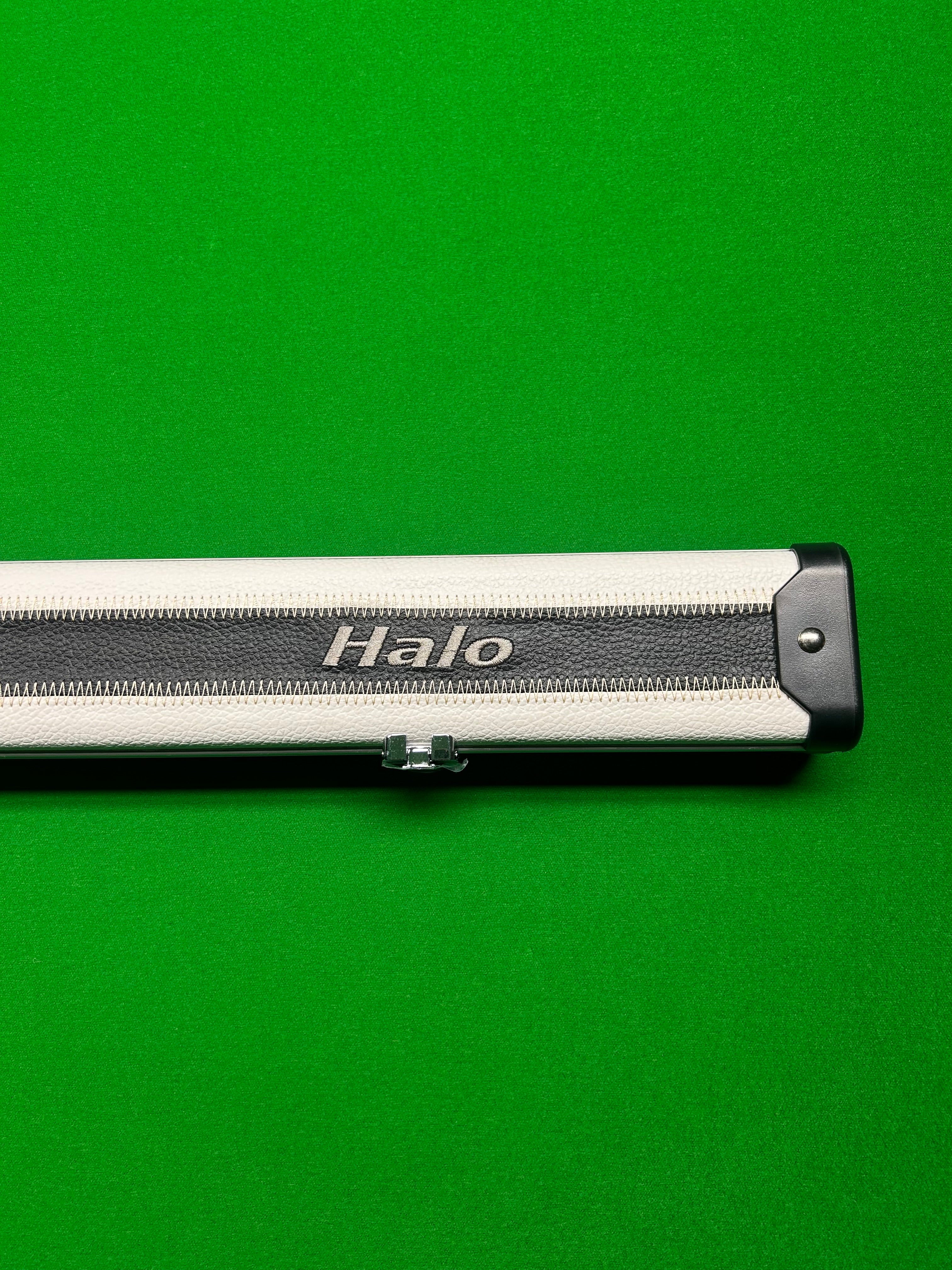 Peradon Halo Wide 2 Slot One Piece Limited Edition Cue Case - Black & White