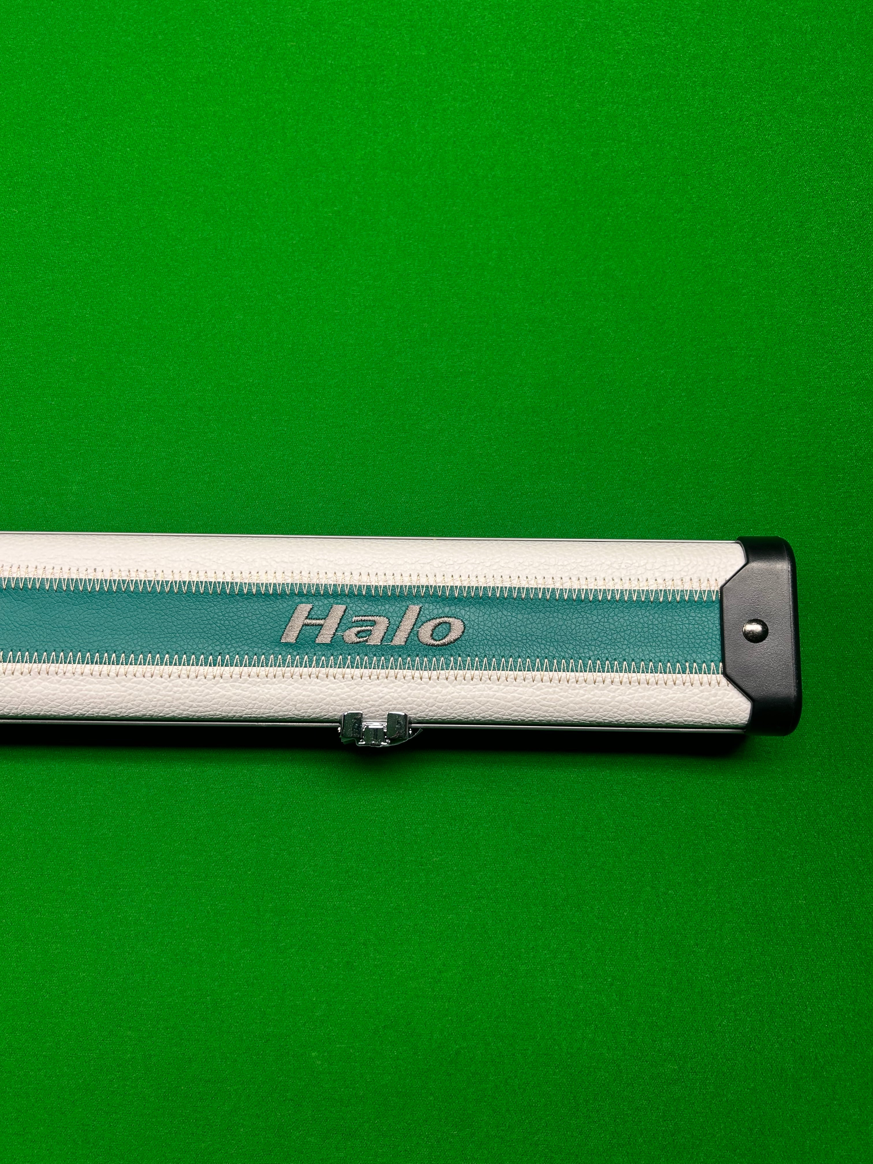 Peradon Halo Wide 2 Slot One Piece Limited Edition Cue Case - Teal & White