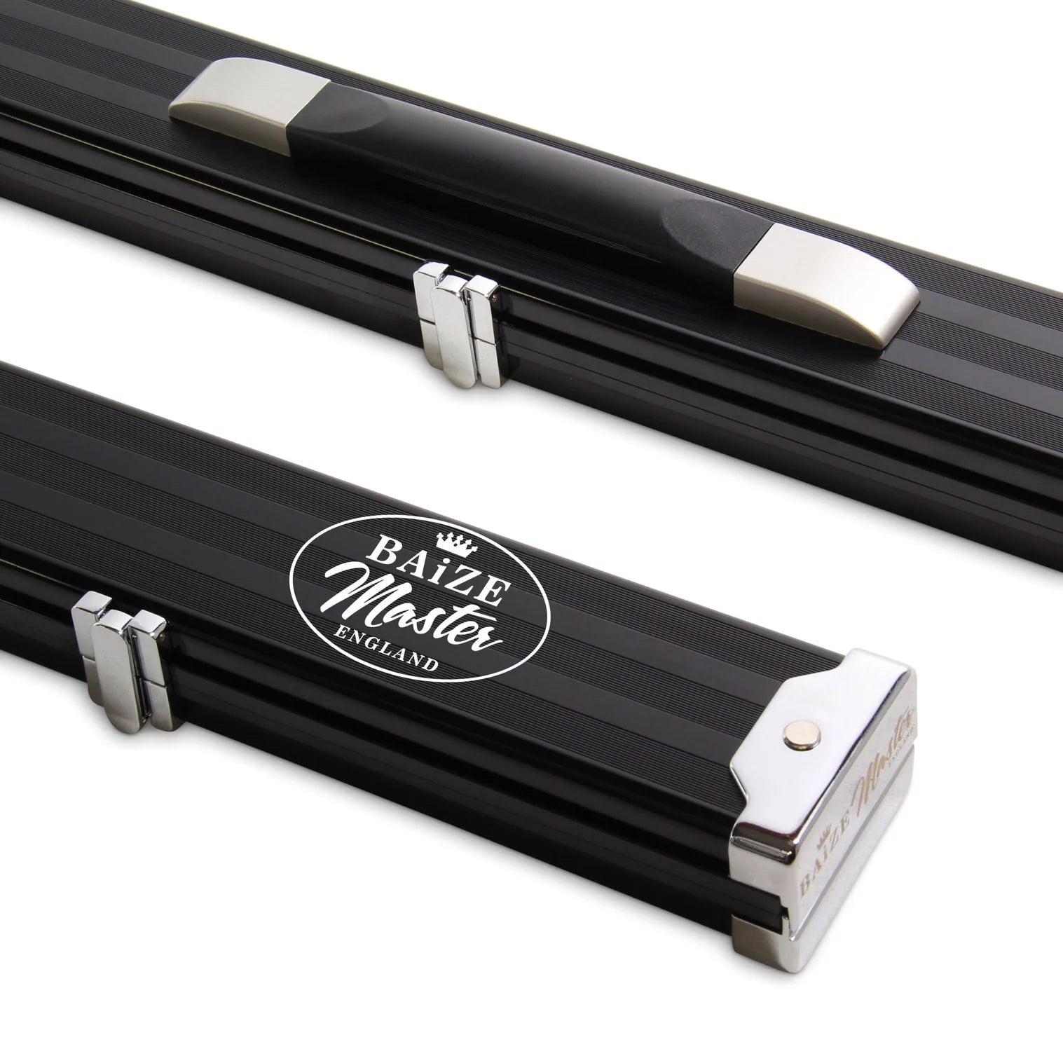 Baize Master 3/4 Length PRO LINE Aluminium Metal Ends Case - BLACK