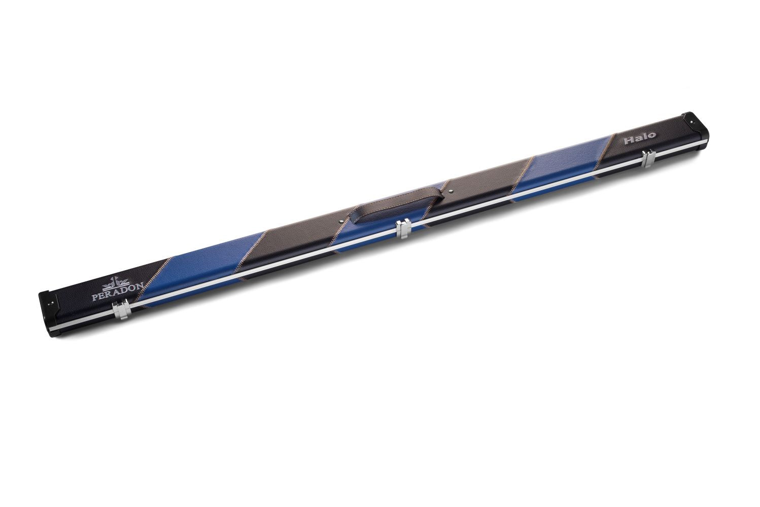 Peradon Halo 3/4 Cue Case - Black & Blue Stripe