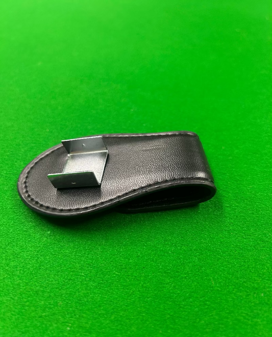 Leather Belt Clip w/Steel Metal Bracket Magnetic Chalk Holder