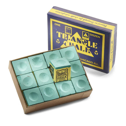 Tweenten Triangle Snooker Pool Chalk Green