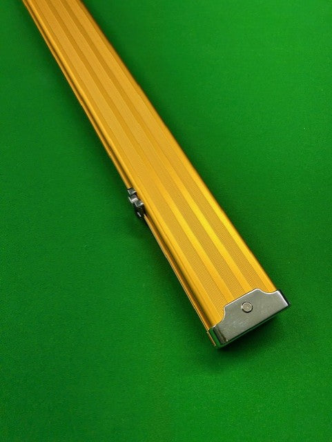 Plain Aluminium 2 Slot One Piece Cue Case (GOLD)