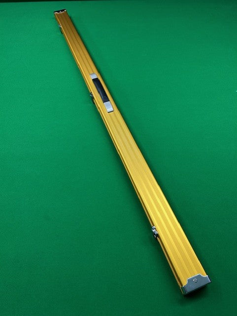 Plain Aluminium 2 Slot One Piece Cue Case (GOLD)