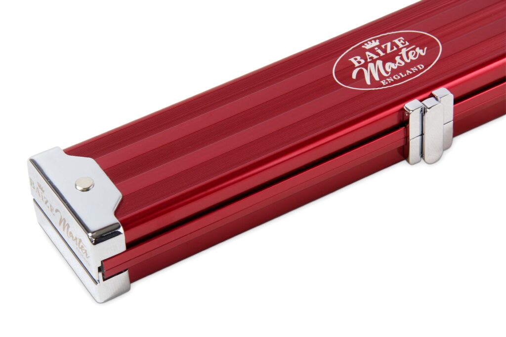 Baize Master 3/4 Length PRO LINE Aluminium Metal Ends Case - Red
